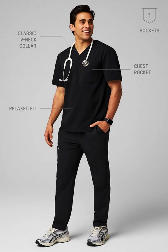Helix Scrub Top