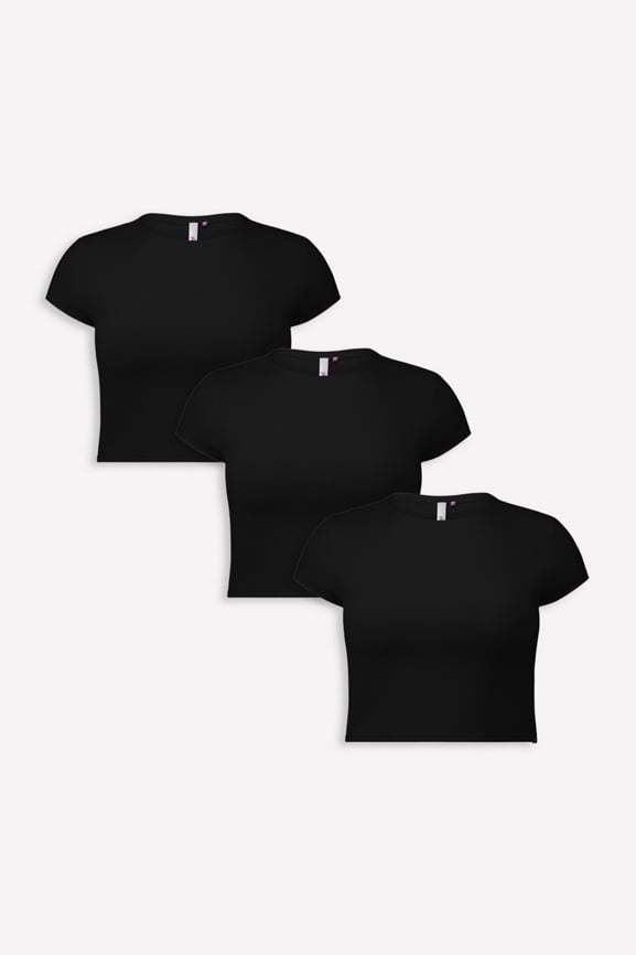 Soft Rib Baby Tee 3-Pack