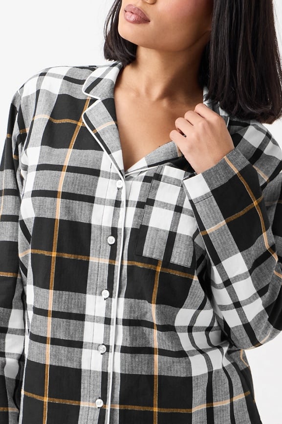 Dream Flannel Top and Pant 2-Piece Set