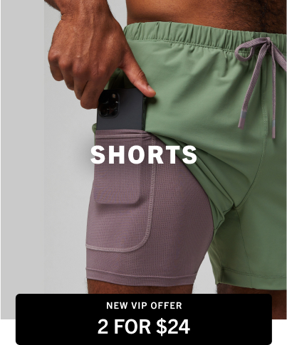 Stock up on our member favorites: 2 for $24 shorts, $24 pants, 2 for $15 tees and tanks, 3 for $12 briefs, and 70% off everything when you join as a new VIP.