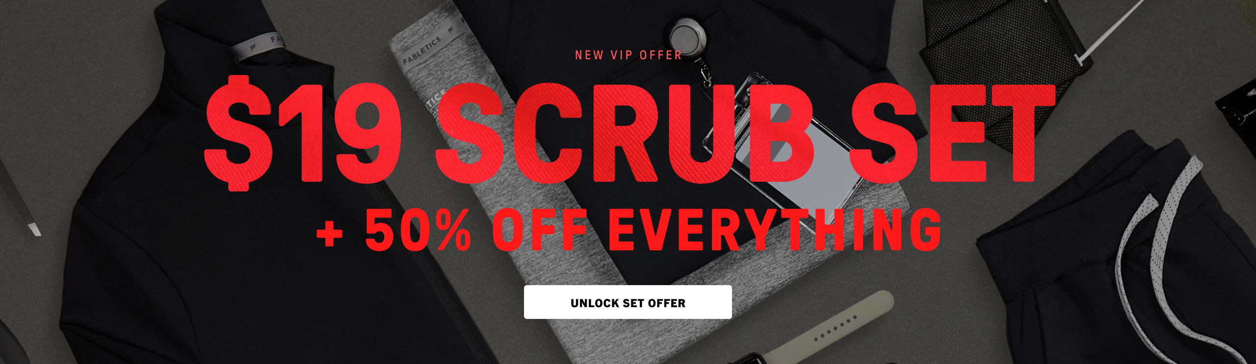 Black Friday exclusive deal! $19 Scrub Set + 50% off everything when you check out as a new VIP member. Click to unlock set offer.