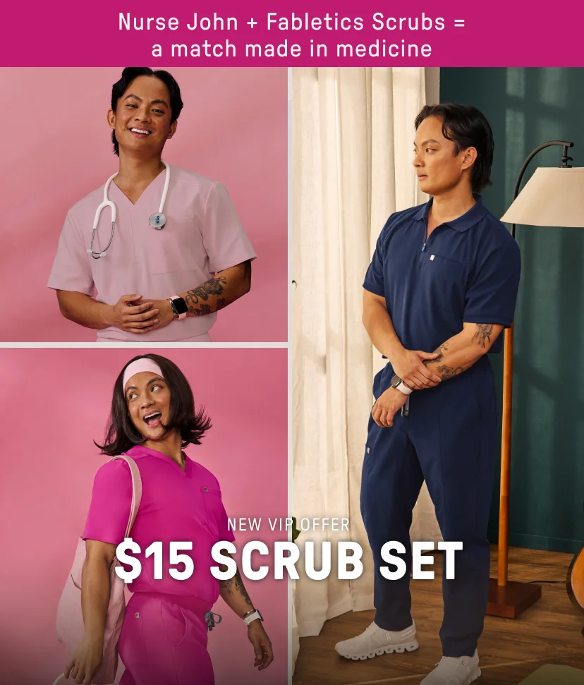 $15 Scrub Set. New VIP Offer.