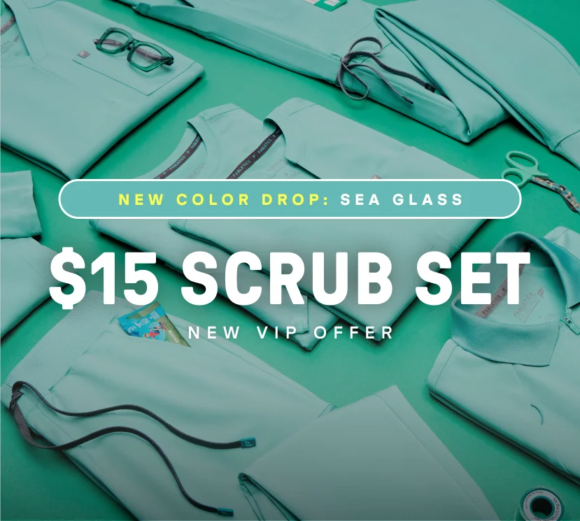 $15 Scrub Set. New VIP Offer.