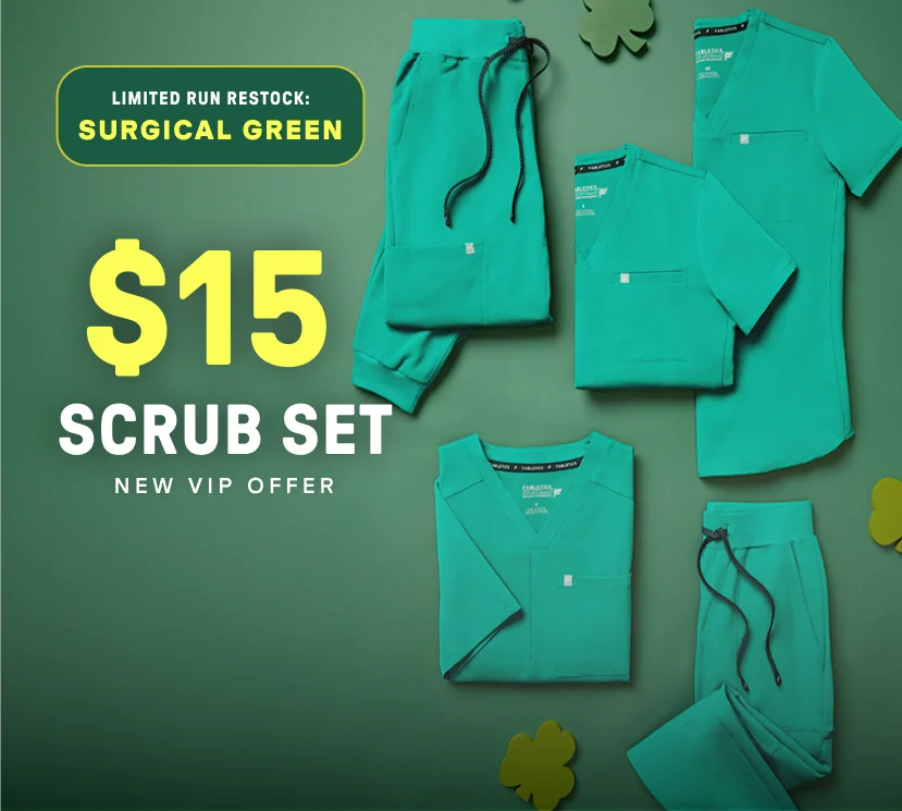 $15 Scrub Set. New VIP Offer.