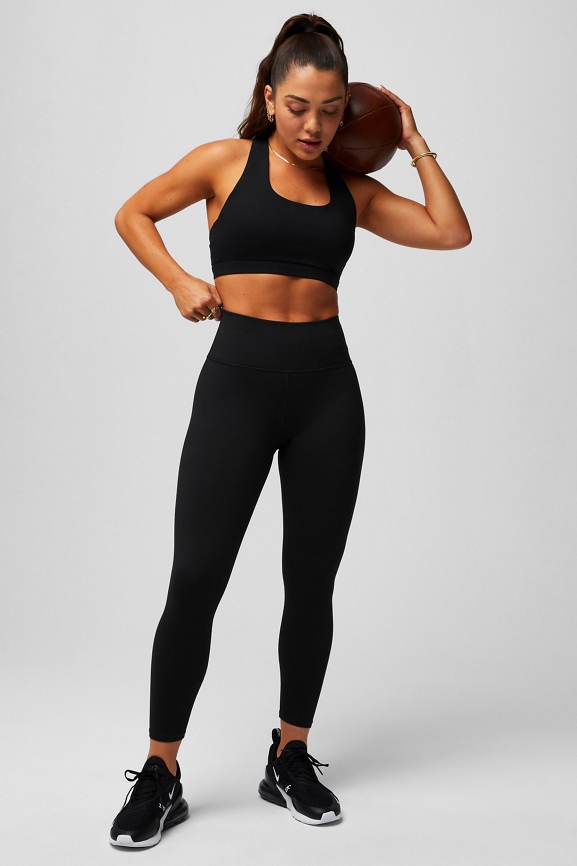 Fabletics Kira Medium Impact Sports Bra Womens black Size