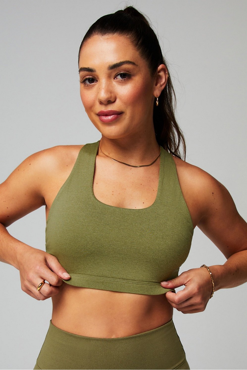Fabletics Aza Medium Impact Sports Bra Size M. “Excellent” Features  Adjustable Removable cups Fabric & Care 81% Nylon/19% Elastane Imported  Black - $30 - From BZ