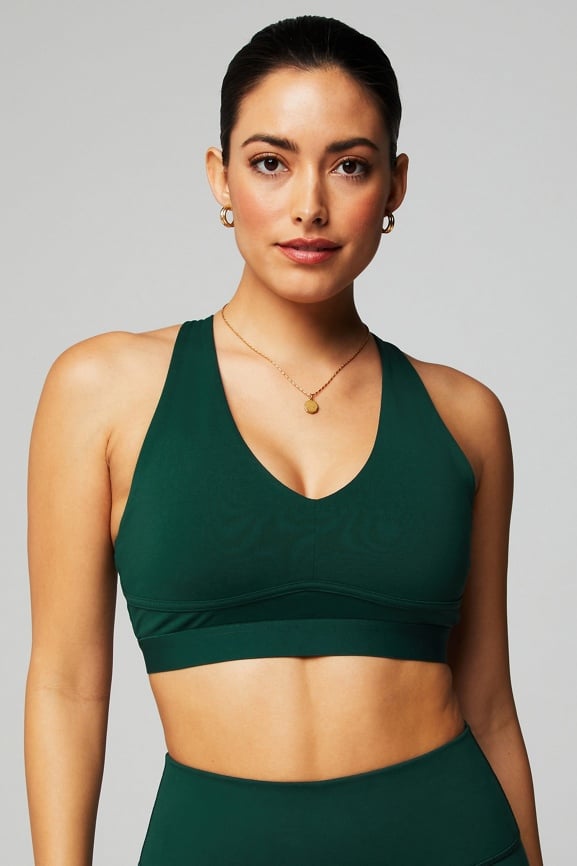 Fabletics Womens Ines Sports Bra Low Impact Corset Stitching Hook and Eye  Size S in 2023