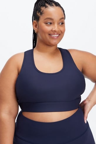 Buy A Big Attitude Women's Plus Size Performance Sports Bra (3X, Navy)  Online at desertcartSeychelles