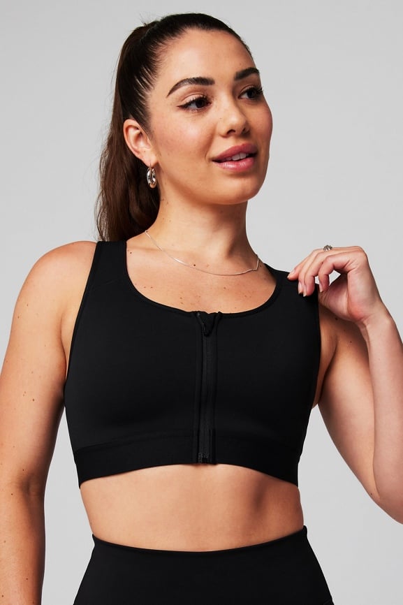 Front Zip High Impact Sports Bra Fabletics