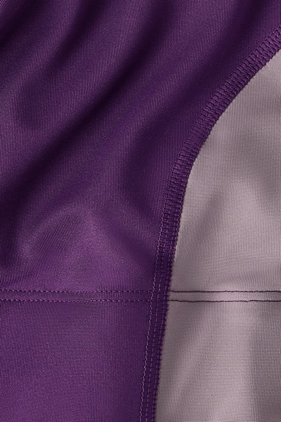 Rebelious Fit: Solid Seamless Sports Bra in Plum Purple