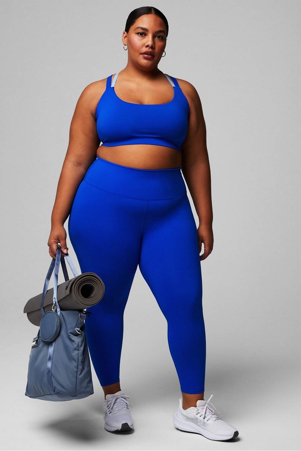 Fabletics Low Impact Sports Bra & High-Waisted Leggings, Size S, MSRP $110