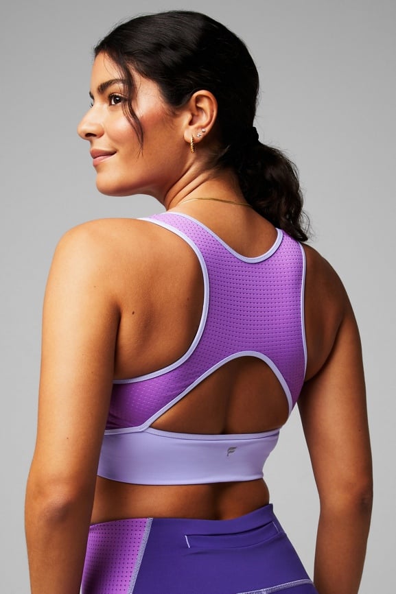Port De Bras purple sports bra, Women's Fashion, Activewear on