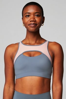 FABLETICS SPORTS BRA Women's L Green Portia Medium Impact Sports New With  Tags £16.91 - PicClick UK