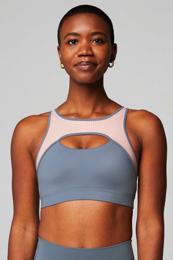 Breathable mesh store sports bra