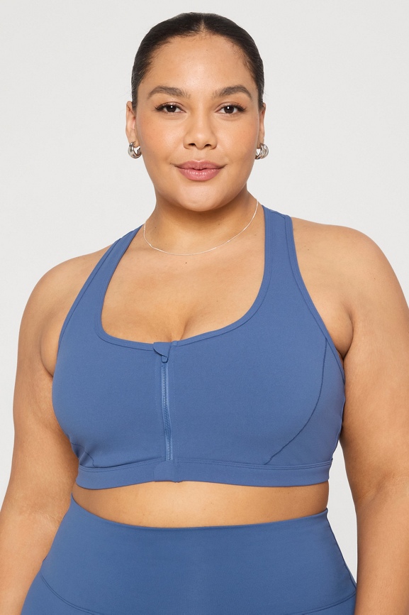 Essential Front Zip Medium Impact Sports Bra