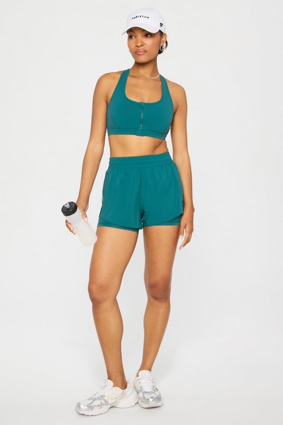 Essential Front Zip Medium Impact Sports Bra