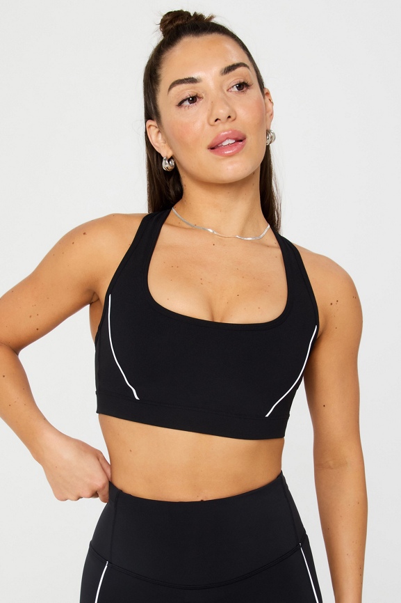 Essential Medium Impact Piped Sports Bra