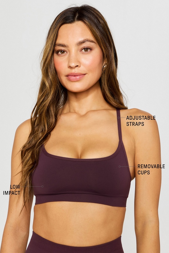 Sleek Seamless Strappy Low Impact Bra
