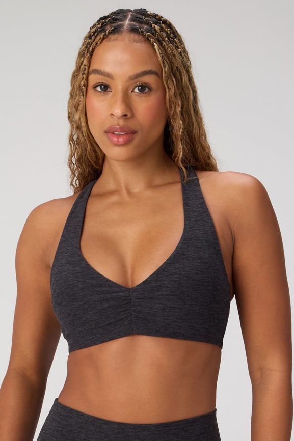 Essential Front Zip Medium Impact Sports Bra