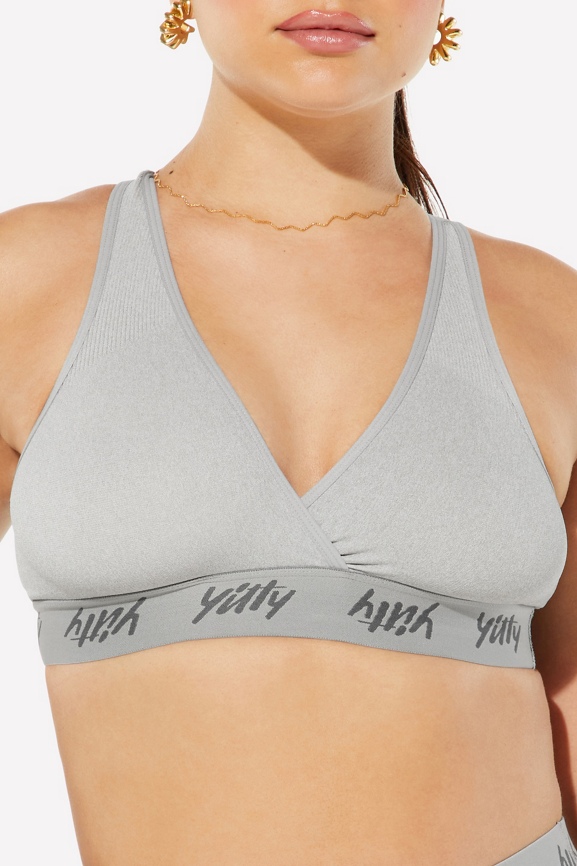 Major Label Smoothing Cross-Front Bralette - Yitty