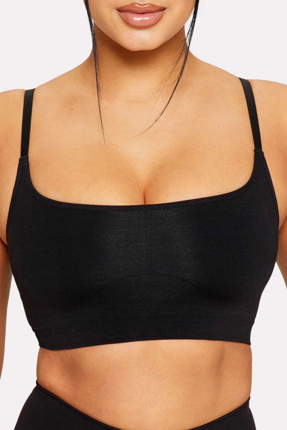 On Point Seamless Adjustable Strap Double Layer Bralette