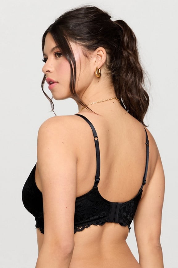 Smoothing Lace Plunge Bralette