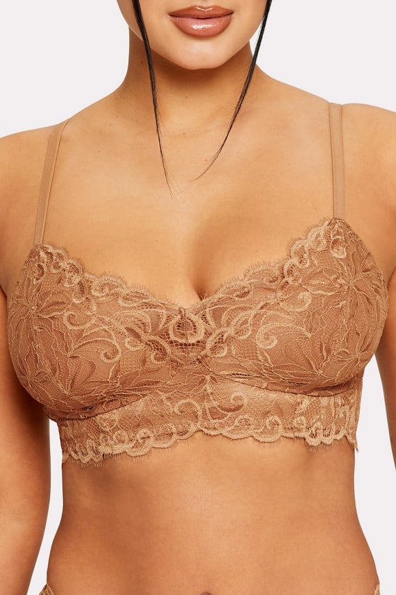 Smoothing Lace Plunge Bralette