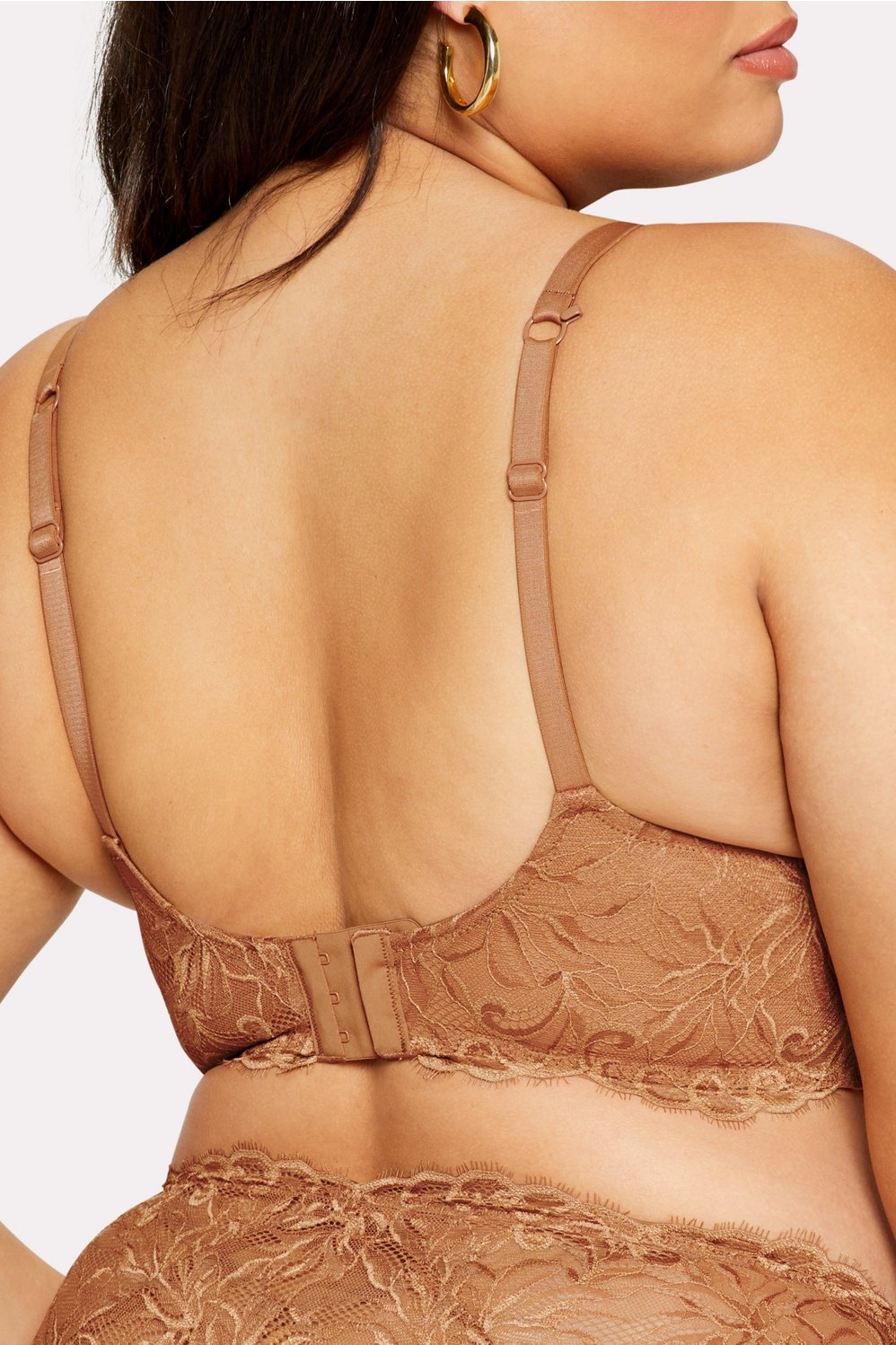 Smoothing Lace Plunge Bralette