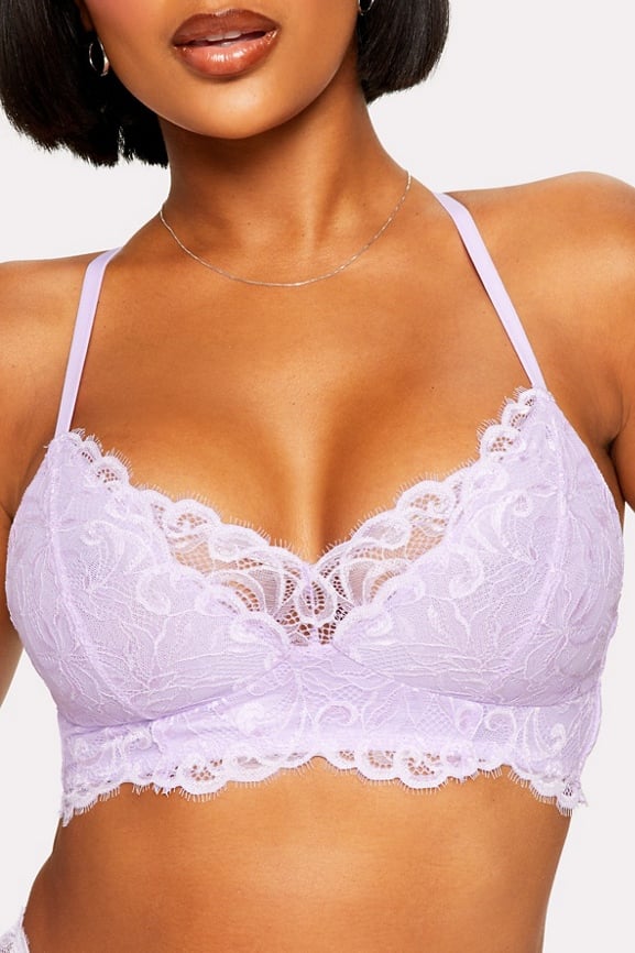 Smoothing Lace Plunge Bralette - Fabletics