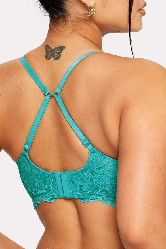 Smoothing Lace Plunge Bralette - Fabletics Canada