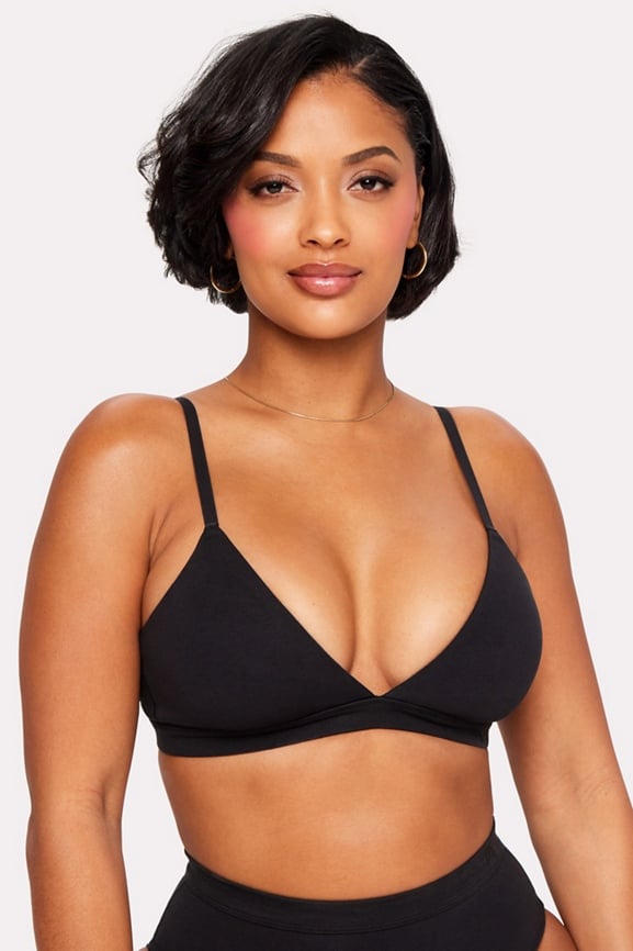 Soft Snug Cotton Supportive Triangle Bralette - Yitty