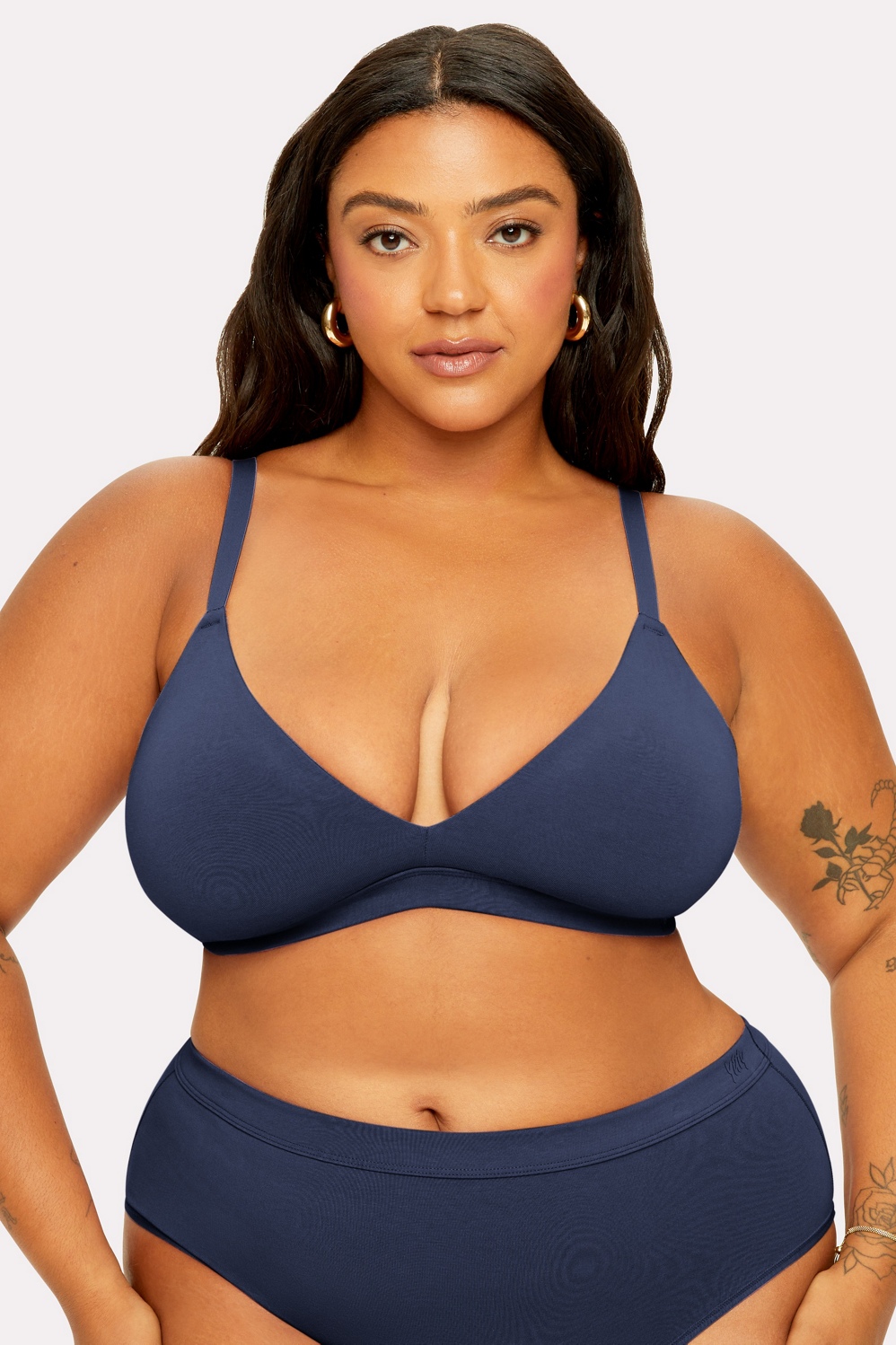 Snug Cotton Supportive Triangle Bralette