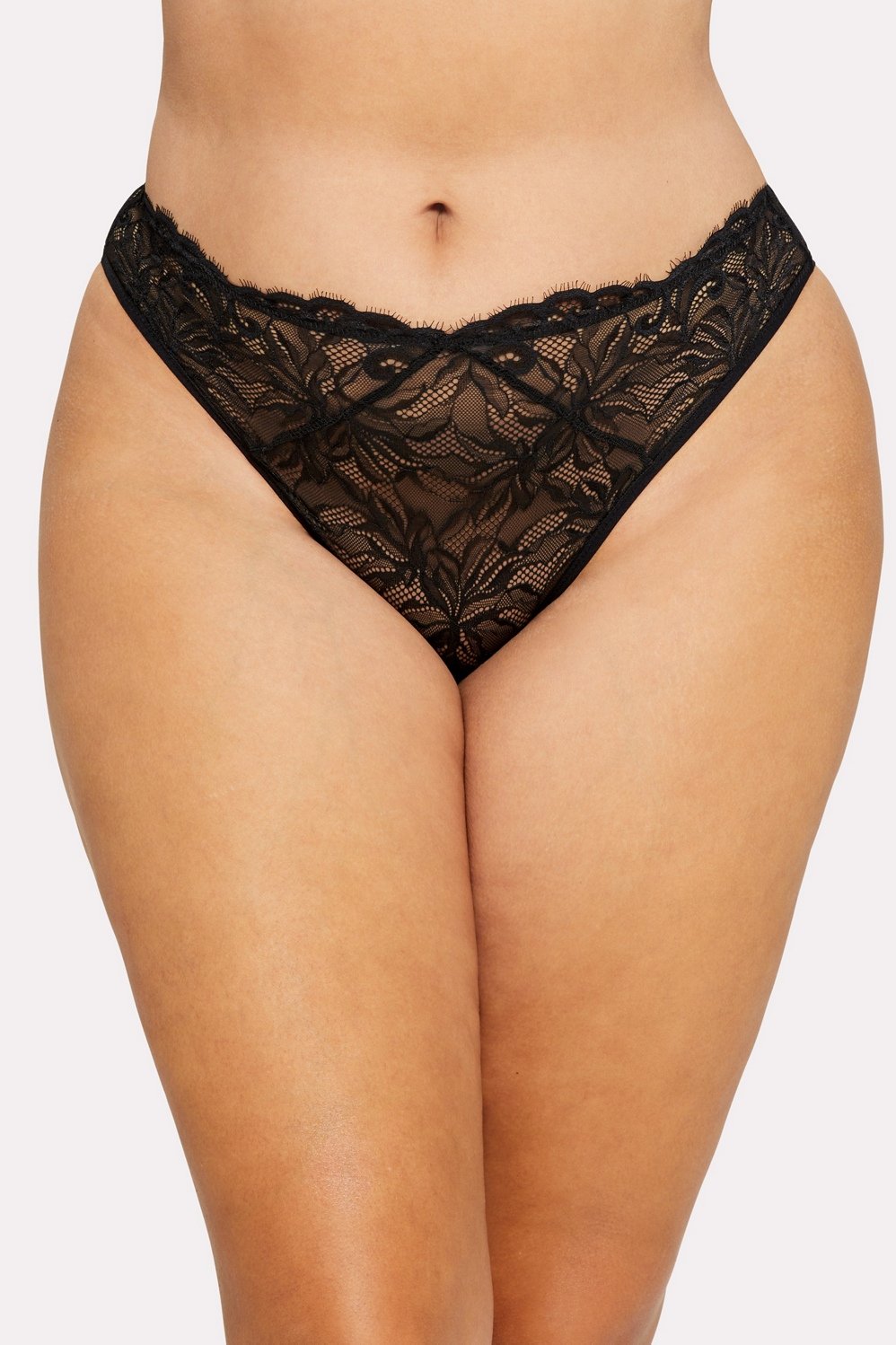 Smoothing Lace Mid Rise Brief