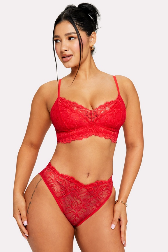 Smoothing Lace Mid Rise Brief