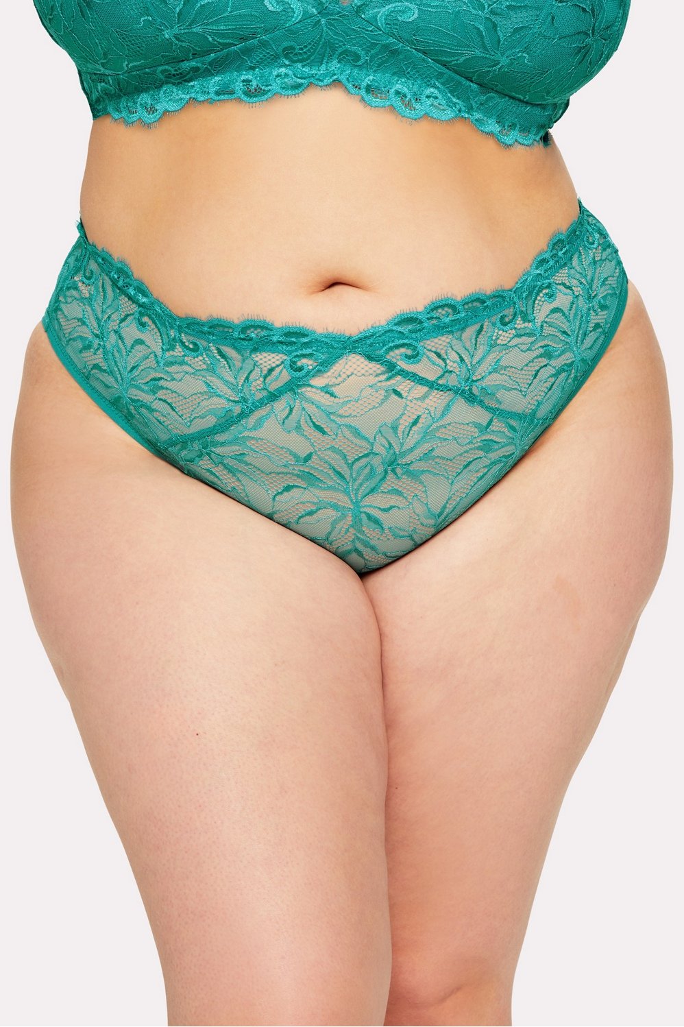 Smoothing Lace Mid Rise Brief - Fabletics