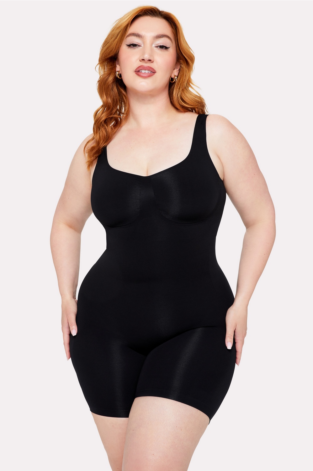 Nearly Naked Shaping Mid Thigh Bodysuit Fabletics