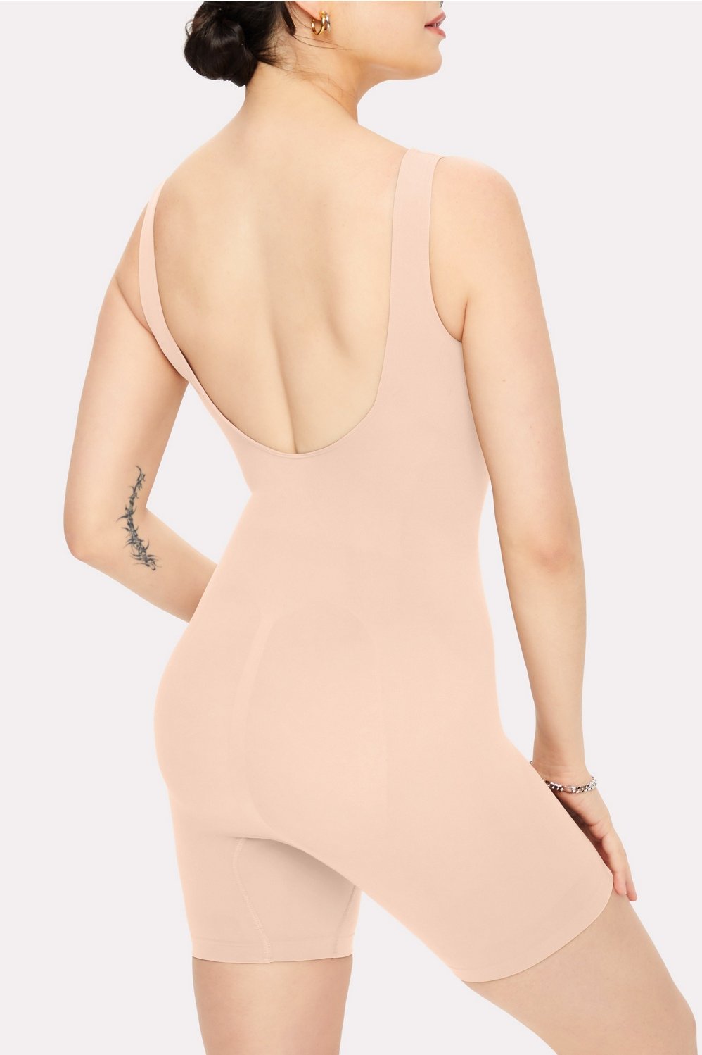 Nearly Naked Shaping Mid Thigh Bodysuit - - Fabletics Canada