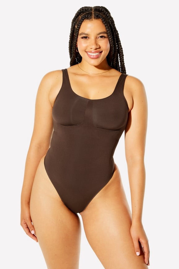 Nearly Naked Shaping Thong Bodysuit