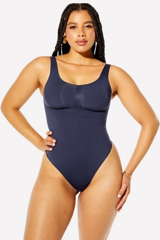 Nearly Naked Shaping Longsleeve Bodysuit - Fabletics Canada