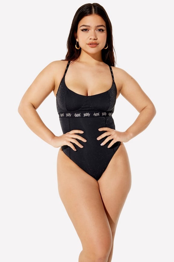 Yitty by Fabletics Spotlight Shaping Demi Cup Thong Bodysuit 4X