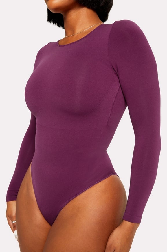 Women Fashion Bodysuits Black Beige Purple Underbust Shapewear