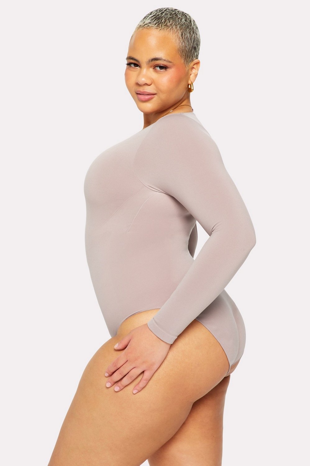 Nearly Naked Shaping Longsleeve Bodysuit - Fabletics