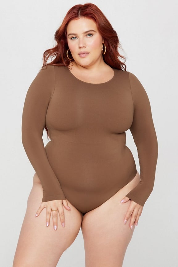 カットソー(長袖/七分) EDIT.FOR LULU - yo BIOTOP Lingeri Sheer body suit Nearly Naked Shapewear Long Sleeve Bodysuit - Yitty