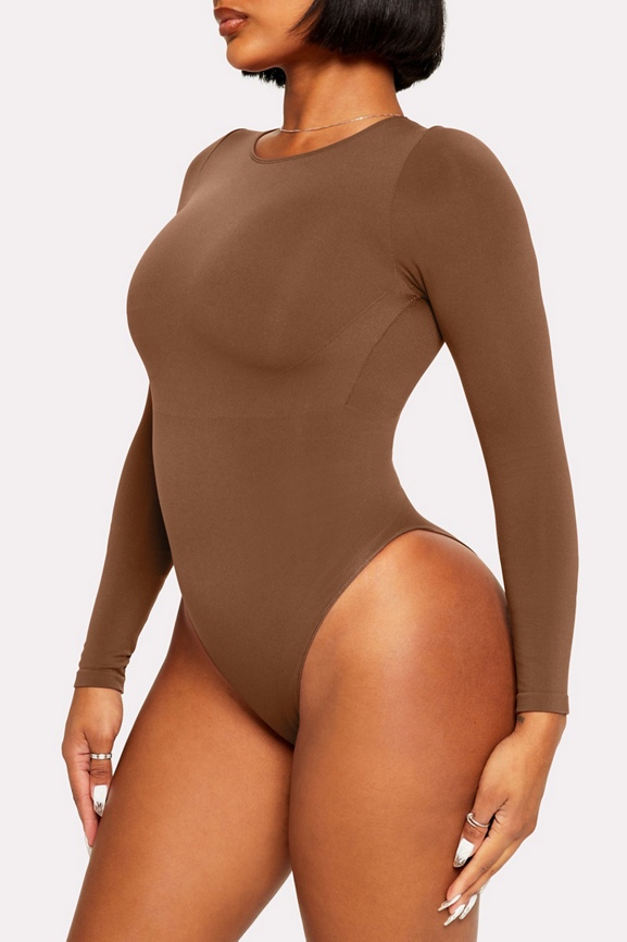 Nearly Naked Shaping Longsleeve Bodysuit - Fabletics