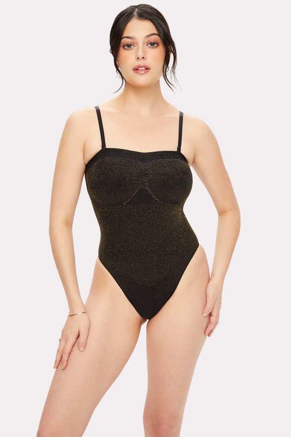 Nearly Naked Shaping Thong Bodysuit - - Fabletics Canada