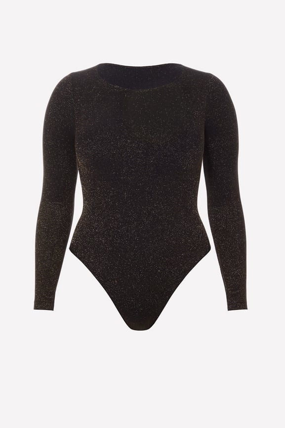 Black Long Sleeve T-Neck Bodysuit – The Beauty Cave Boutique
