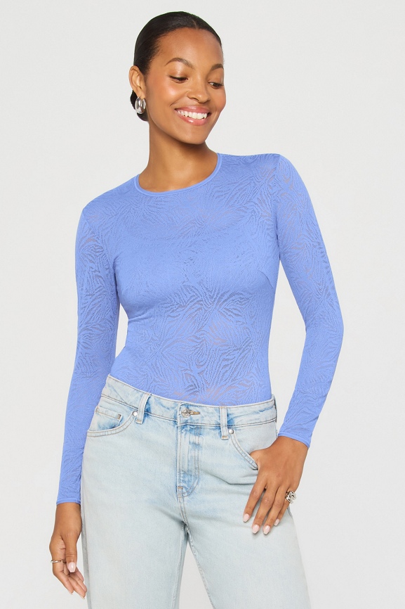 売れ筋商品|||マッデンガール カットソー トップス レディース Juniors' Bow-Keyhole Long-Sleeve Bodysuit Delicate Blue LONG SLEEVE BODYSUIT | MAI