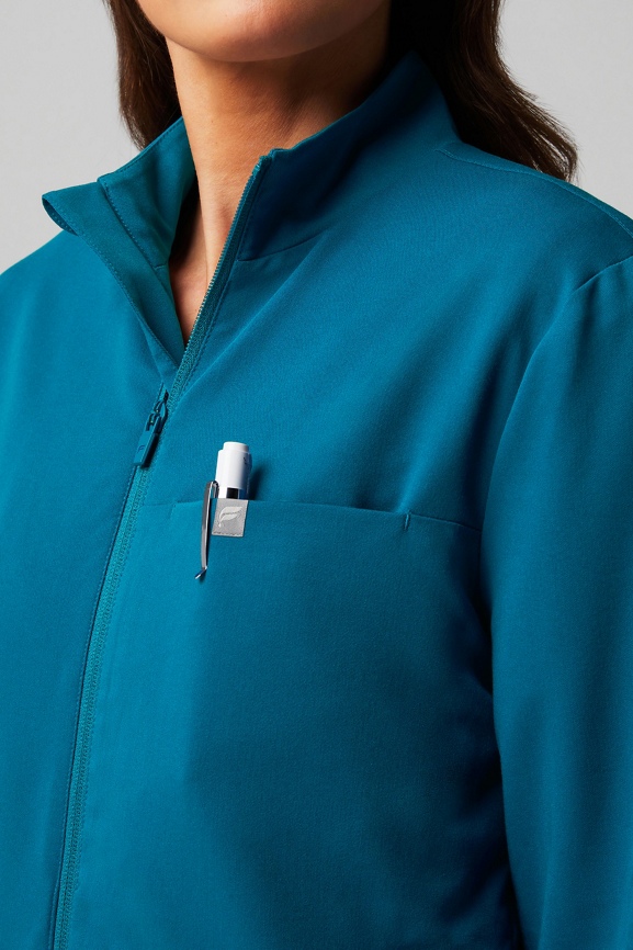 Teal scrub sale jacket