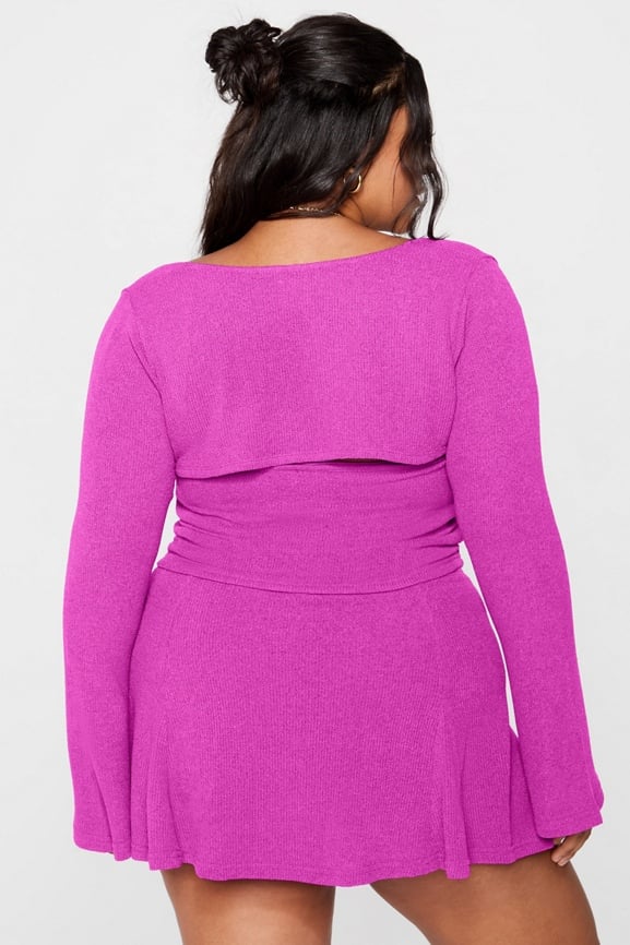 Breezy Knit Bell Sleeve Shrug