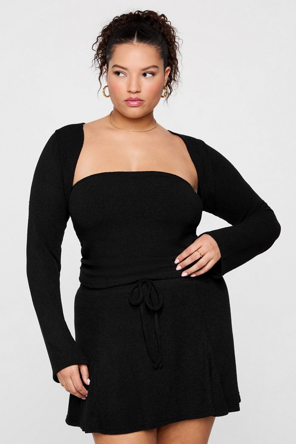 Breezy Knit Bell Sleeve Shrug